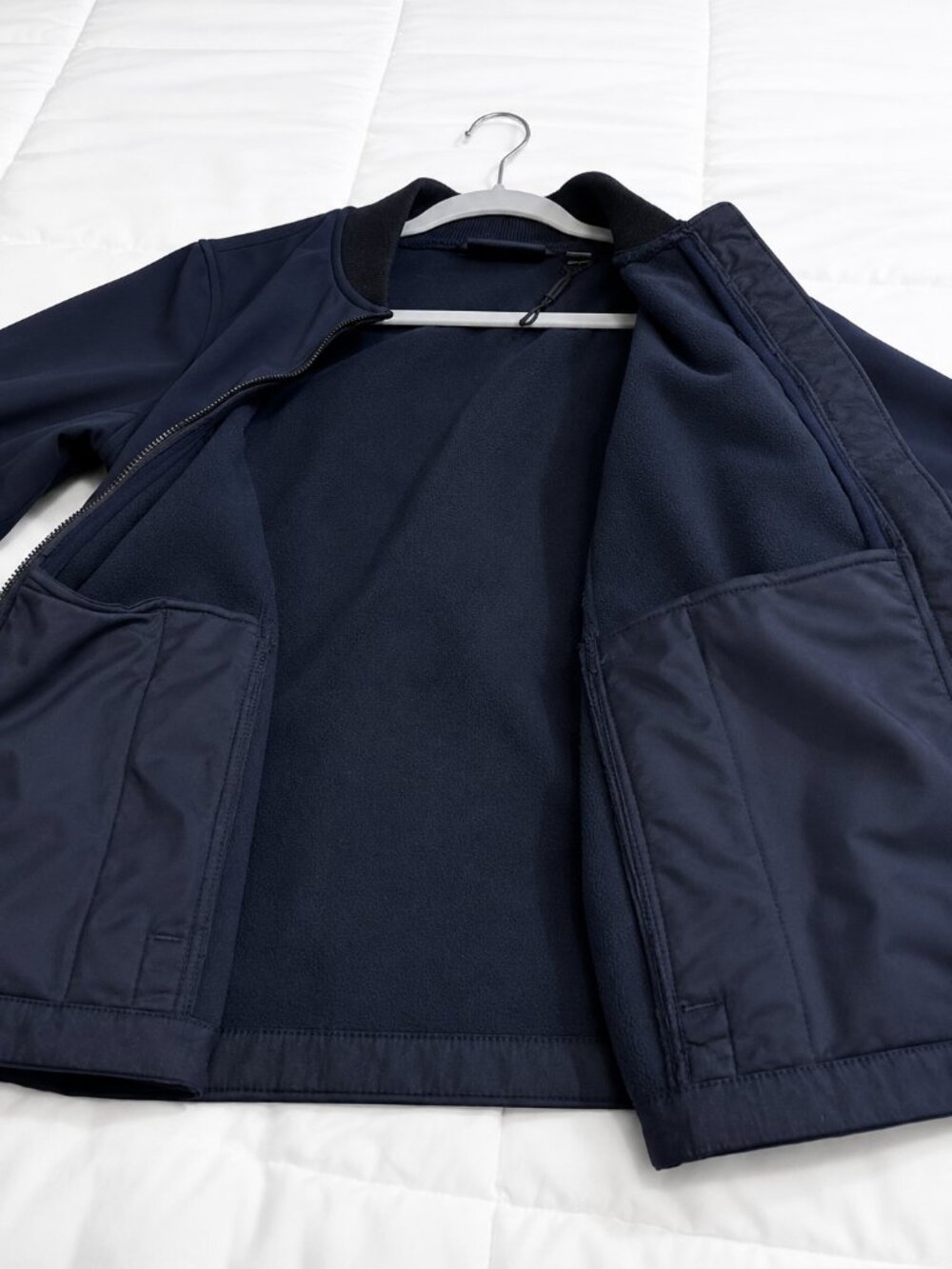 Harley-Davidson Women's Navy Blue Softshell Fleece Lined Jacket Size 2 - Picture 6 of 6